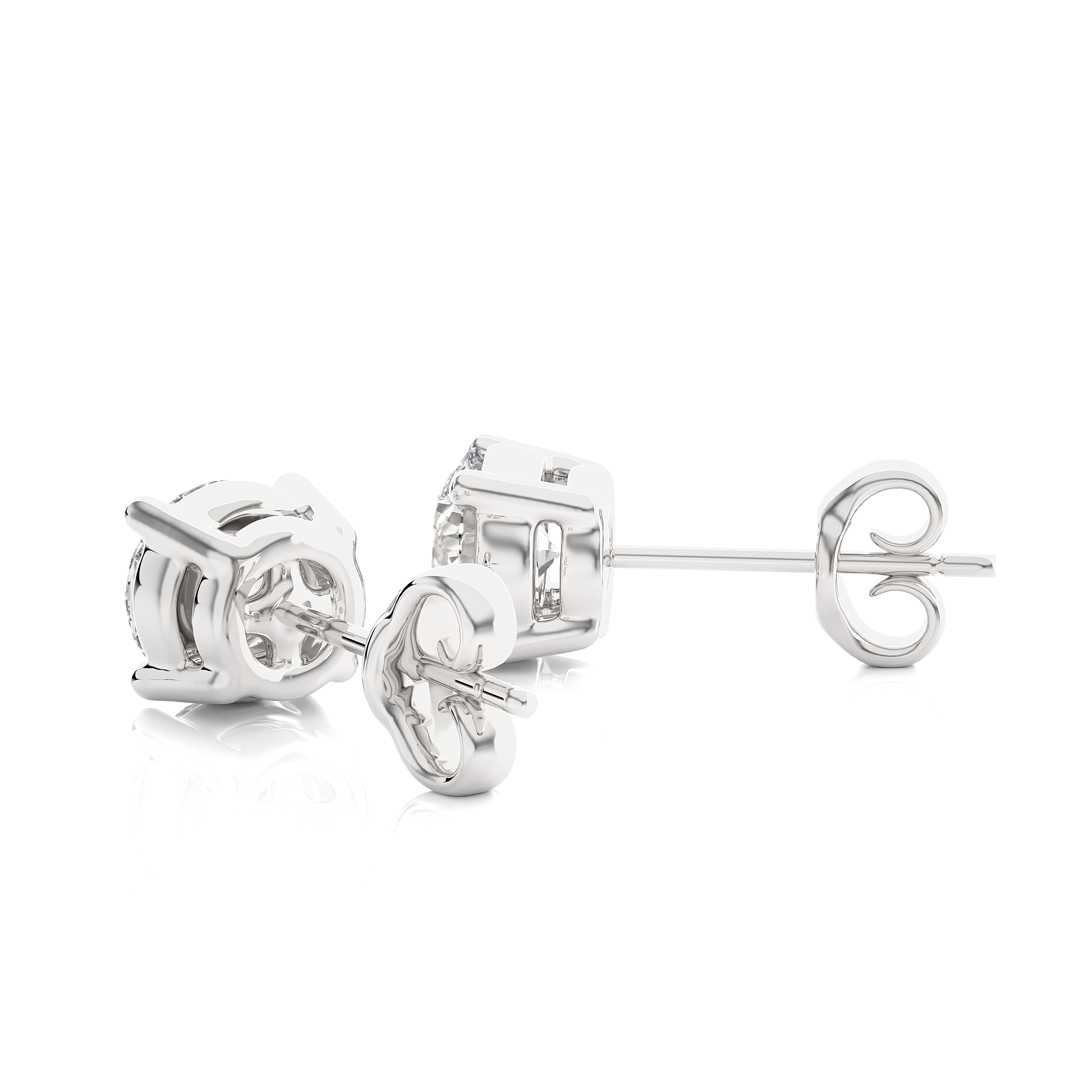 Buy 0.94Ct Natural Diamond Stud Earrings | Solitairekart
